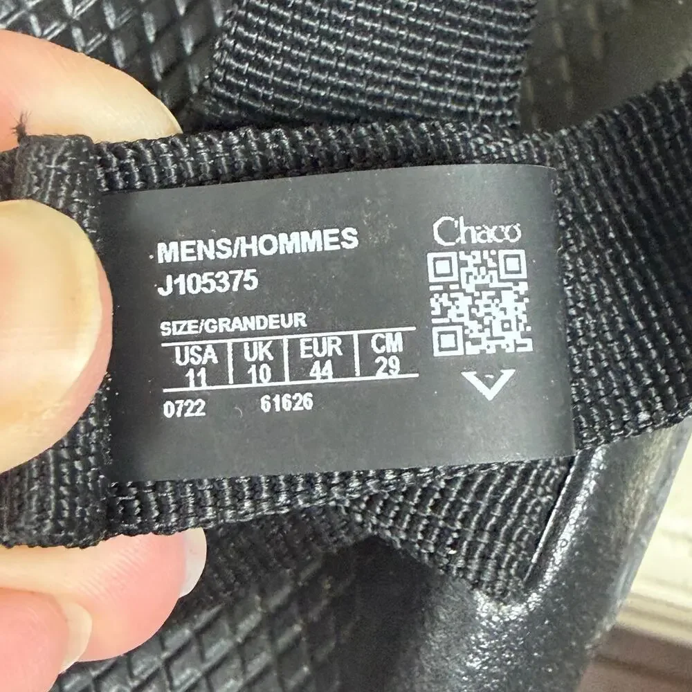 Chaco Classic Sandals adjustable webbing strap and textured footbeds EUC size 11